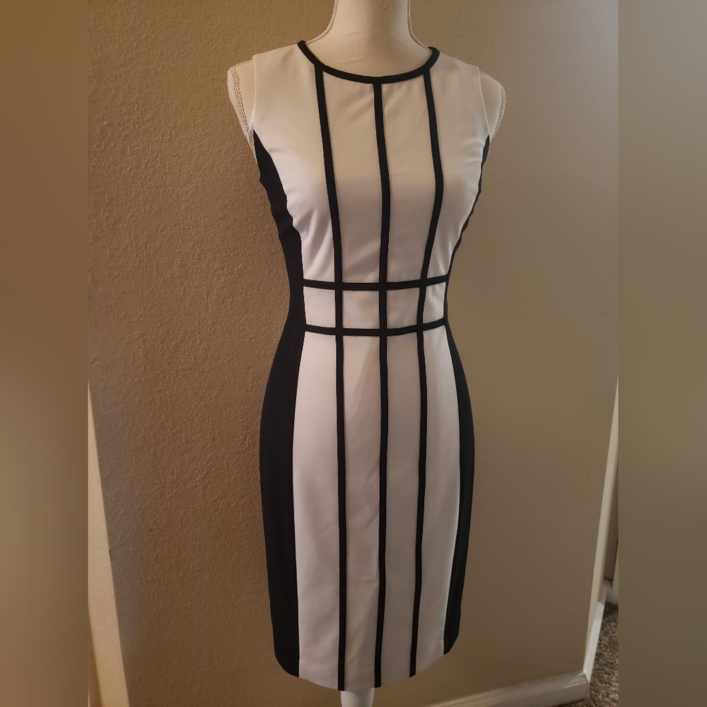 Calvin Kline Black and White Cocktail dress